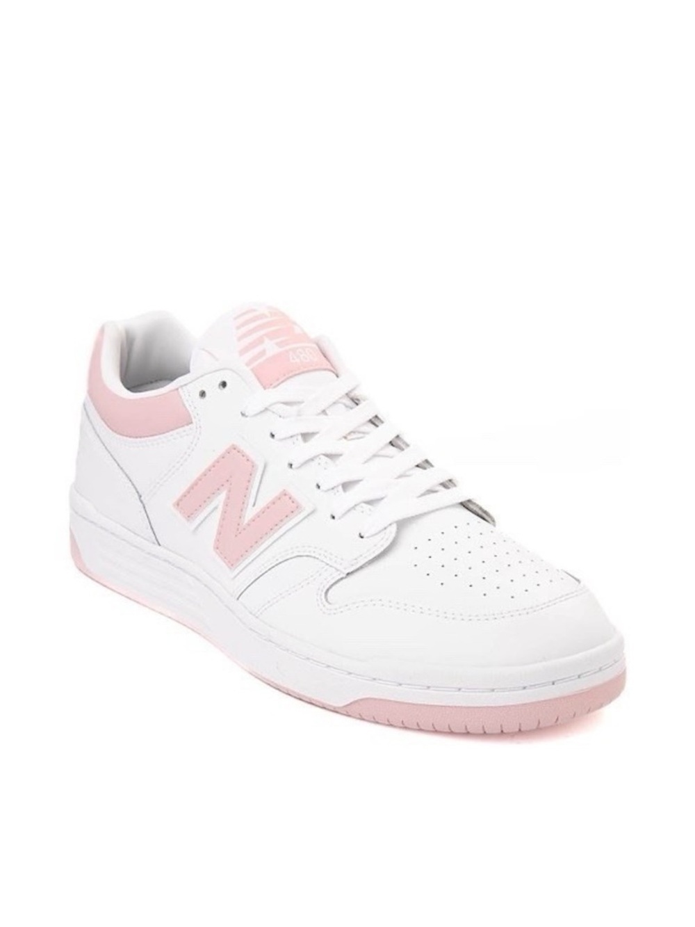 New Balance 480 Athletic Sneakers White Pink